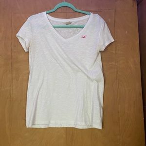 white hollister shirt